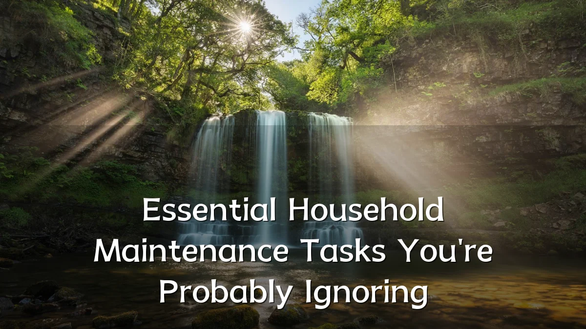Essential Household Maintenance Tasks You're Probably Ignoring