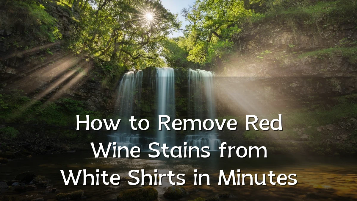 How to Remove Red Wine Stains from White Shirts in Minutes