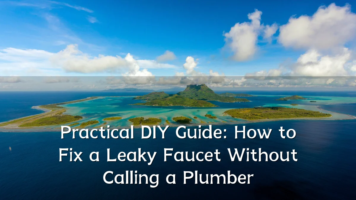 Practical DIY Guide: How to Fix a Leaky Faucet Without Calling a Plumber