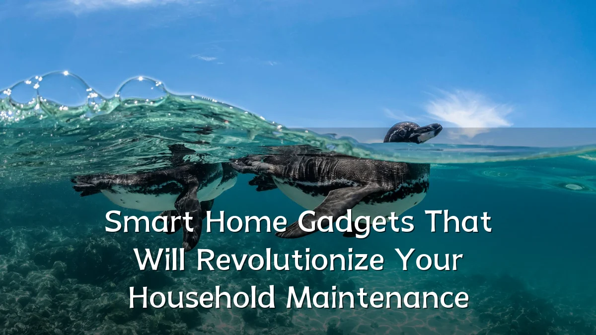 Smart Home Gadgets That Will Revolutionize Your Household Maintenance
