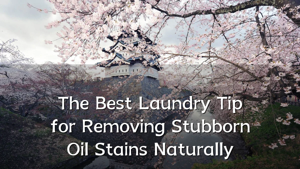The Best Laundry Tip for Removing Stubborn Oil Stains Naturally