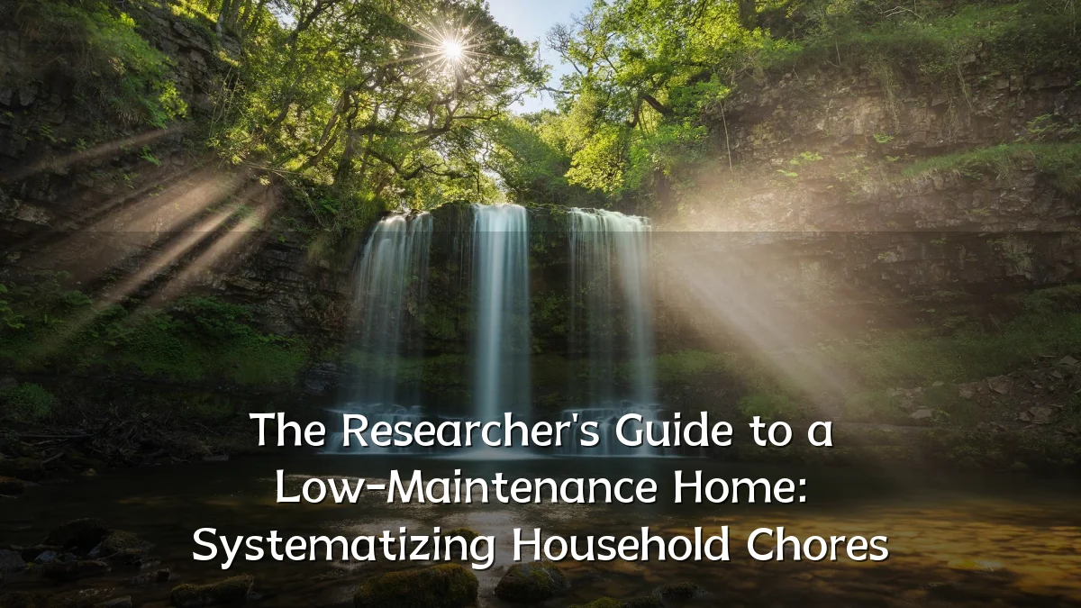 The Researcher's Guide to a Low-Maintenance Home: Systematizing Household Chores