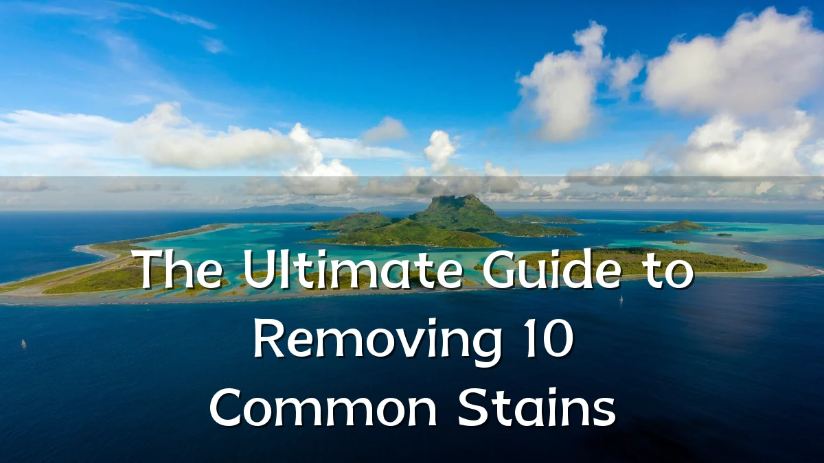 The Ultimate Guide to Removing 10 Common Stains