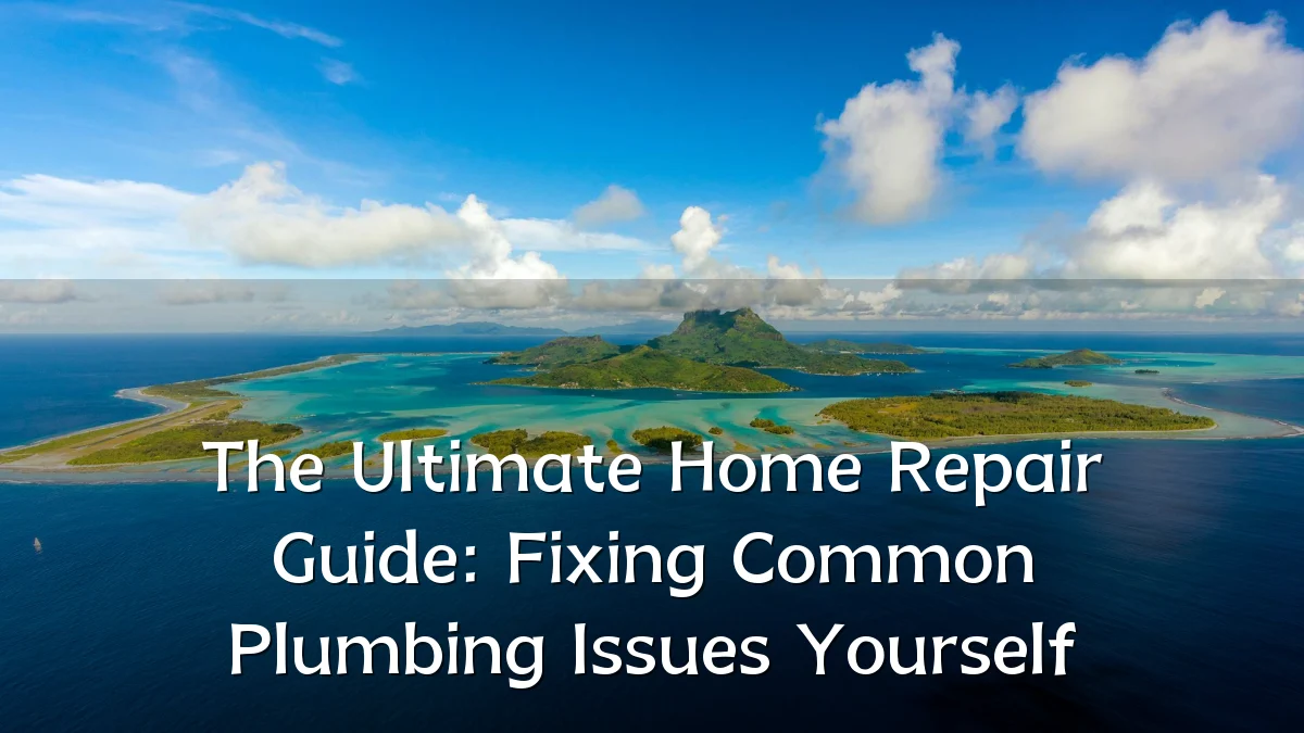 The Ultimate Home Repair Guide: Fixing Common Plumbing Issues Yourself