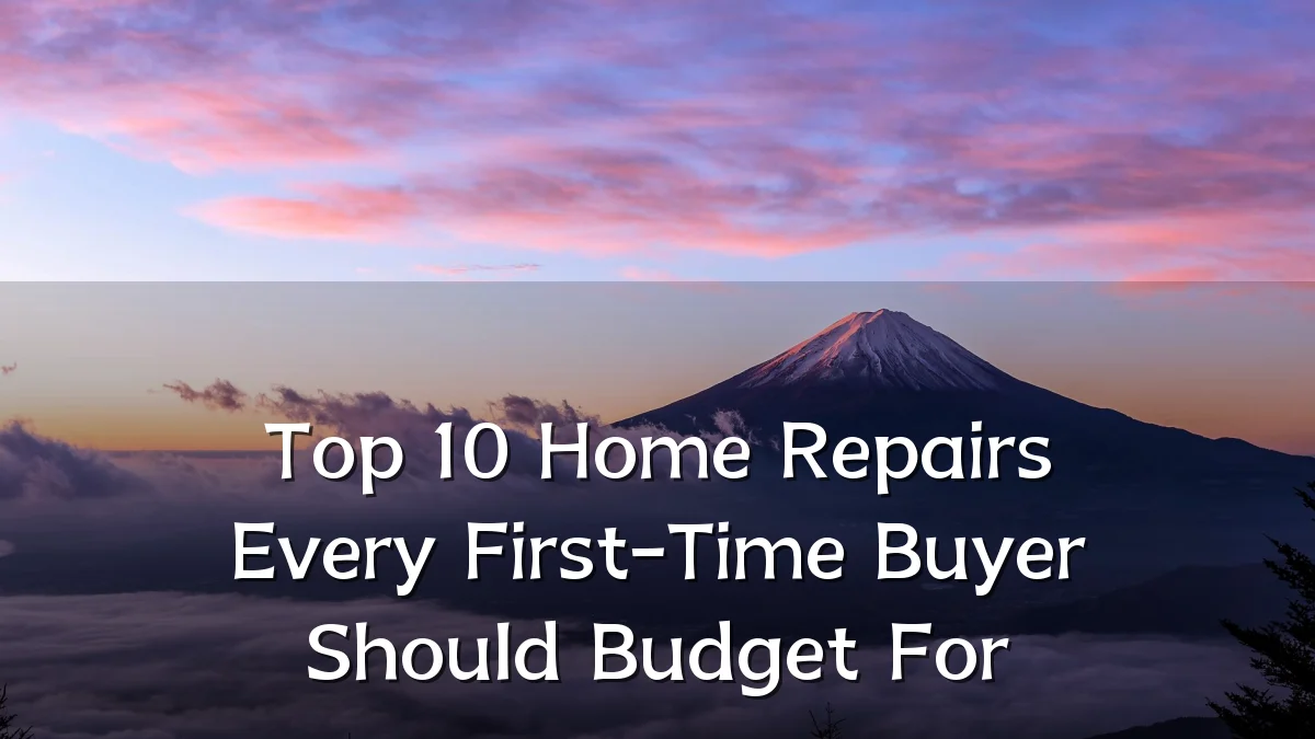 Top 10 Home Repairs Every First-Time Buyer Should Budget For