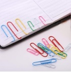 Plastic-coated paper clips
